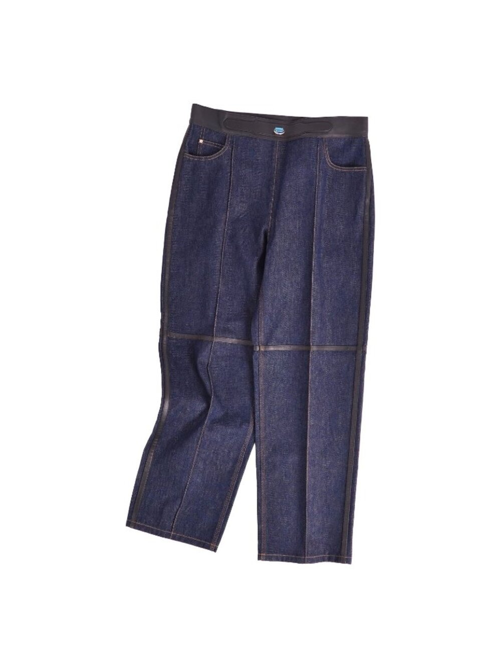 Hermes Pants Denim Cotton Indigo Blue 42